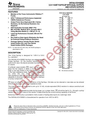 74ALVCH162820DLG4 datasheet  